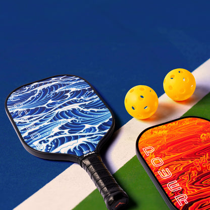 Ultimate Pickleball Starter Pack: Fire & Water Beginner Set Includes 4 Balls & Bag